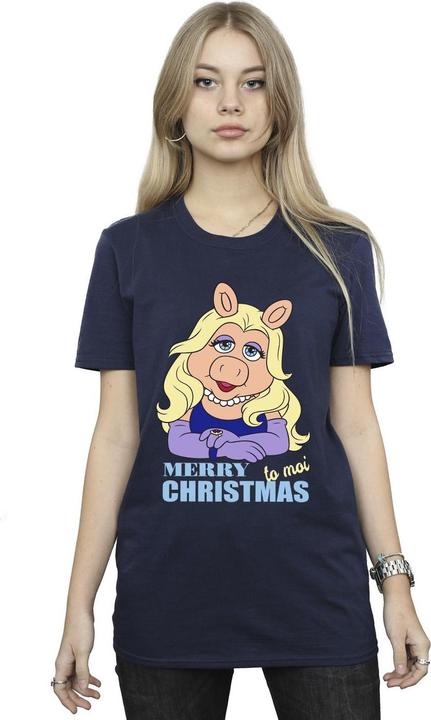 Immagine prodotto Disney Muppets Miss Piggy Queen of Holidays Maglietta Ampia Donna (XXL)