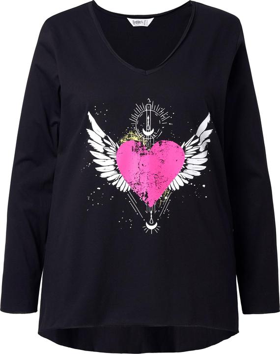Actual product image Angel of Style Langarmshirt, A-Linie, Herz-Motiv (60)