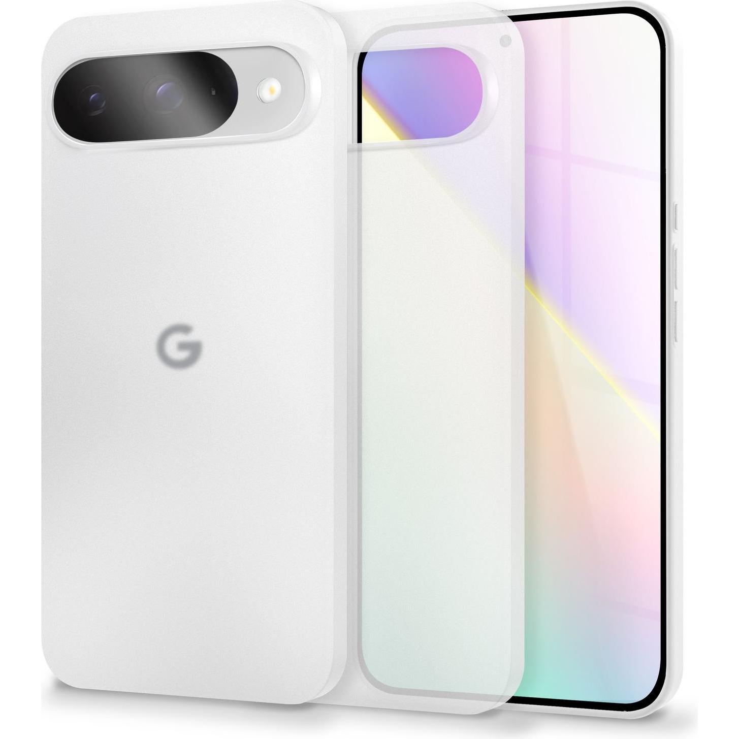 Nalia Phantom - 0,3mm Extrem Dünn, Federleicht, Mattiert, Minimalistisch - Ultra-Slim Handycase (Google Pixel 9), Cover smartphone, Bianco