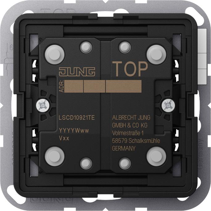 JUNG LSCD10921TE KNX Erweiterung 2f. Taster, Taster + Schalter