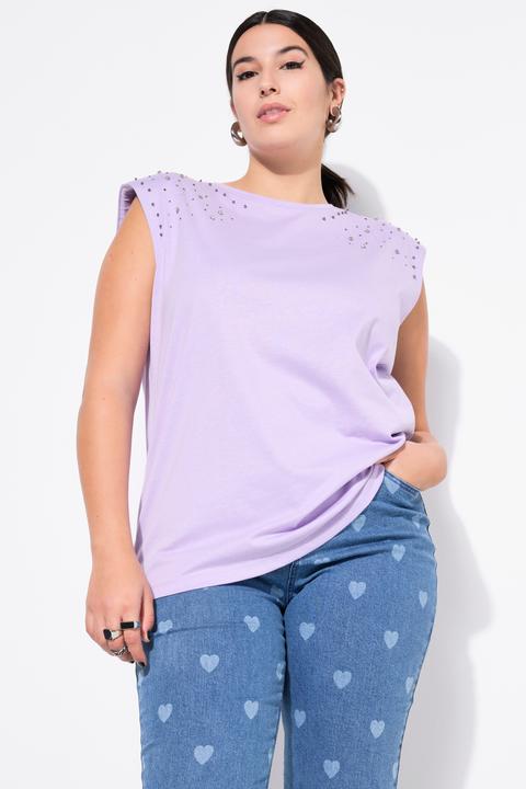 Immagine prodotto Studio Untold Top dal taglio oversize con brillantini sulle spalle (42, 44)