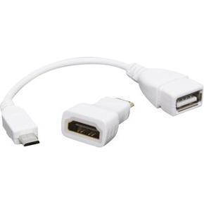 HutoPi Kit di adattatori da HDMI a mini HDMI e da USB a micro USB (Pi0), Accessori di elettronica + Alloggiamento