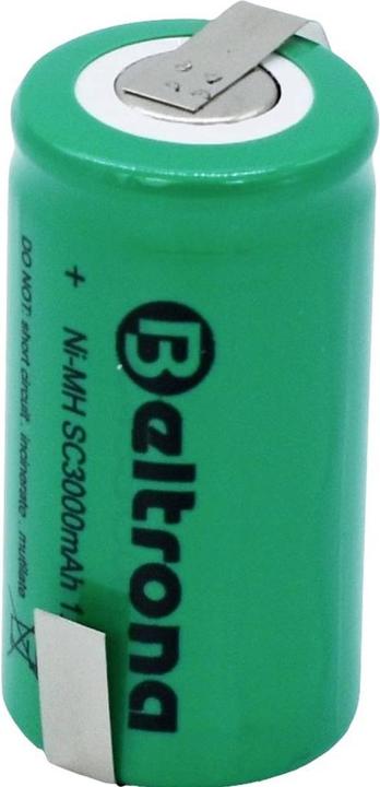 Produktbild Beltrona SC3000 Spezial-Akku Sub-C Z-Lötfahne NiMH 1.2 V 3000 mAh (Sub-C, 3000 mAh)