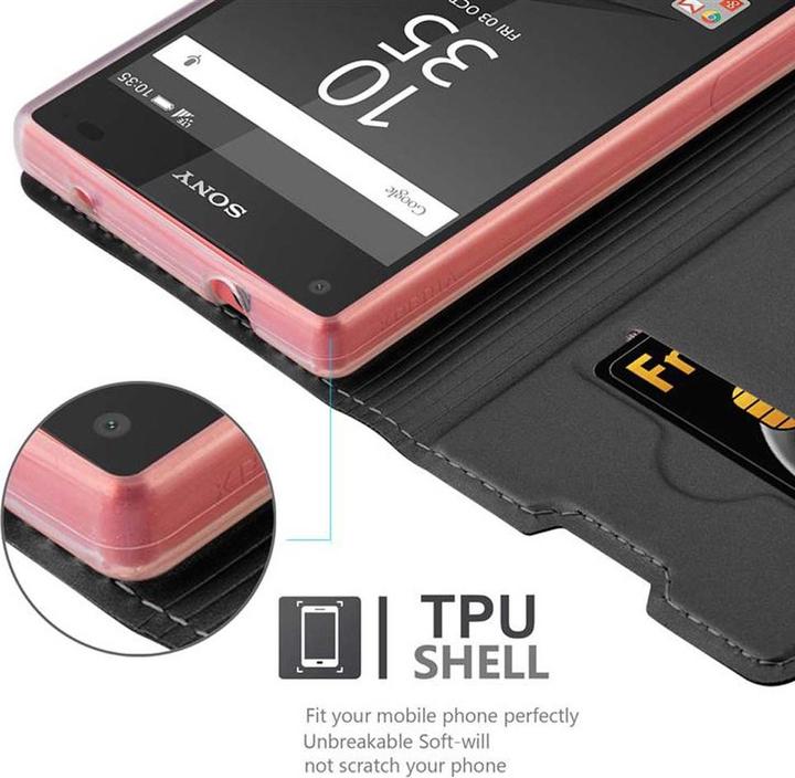 Actual product image Cadorabo Book Classy Style Cover (Sony Xperia Z5 Compact)