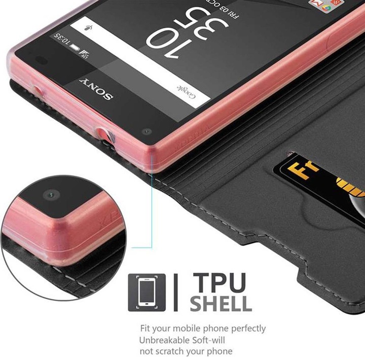 Produktbild Cadorabo Book Classy Style Cover (Sony Xperia Z5 Compact)