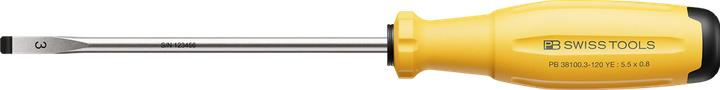 Image du produit PB Swiss Tools Tournevis à fente PB 38100 SwissGrip Evo Gr. 3 120 mm YE (Escale)