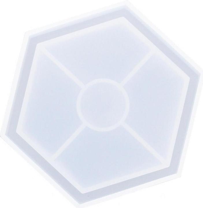 Produktbild Jesmonite Giessform Untersetzer Hexagon, 11.5 cm x 10 cm