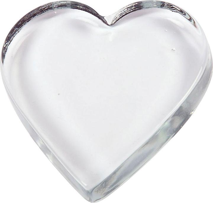 Image du produit Creativ Company Coeur en verre Transparent 9x9cm, 10 pcs.