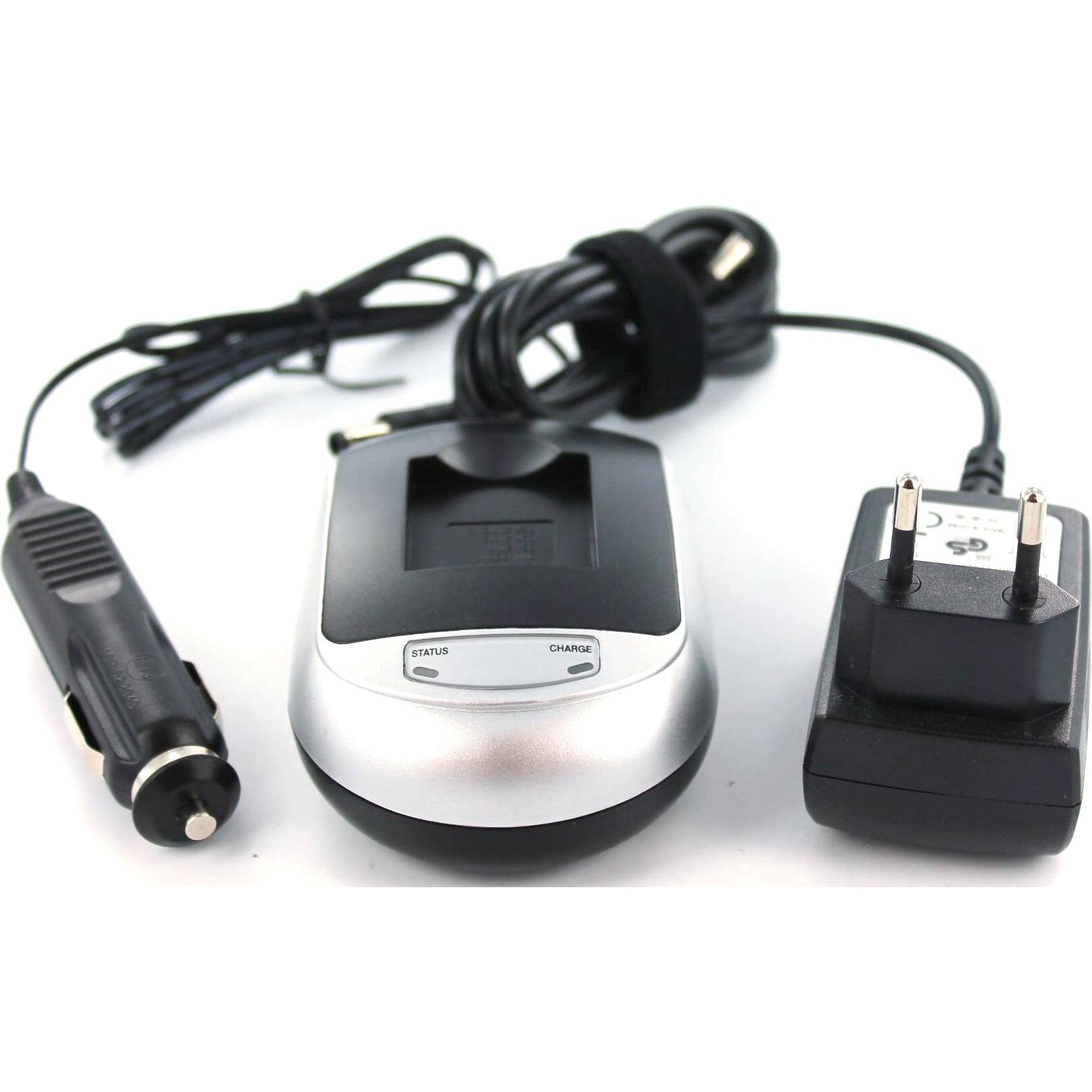 AGI Ladegerät kompatibel mit Panasonic Lumix DMC-TZ4 (Ladegerät), Kamera Stromversorgung, Silber