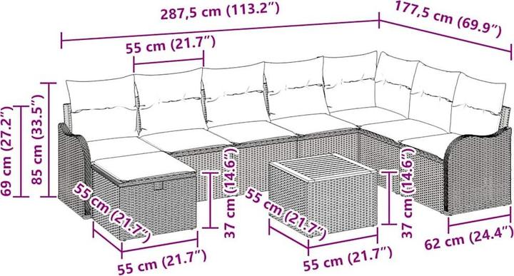 Produktbild vidaXL Wes