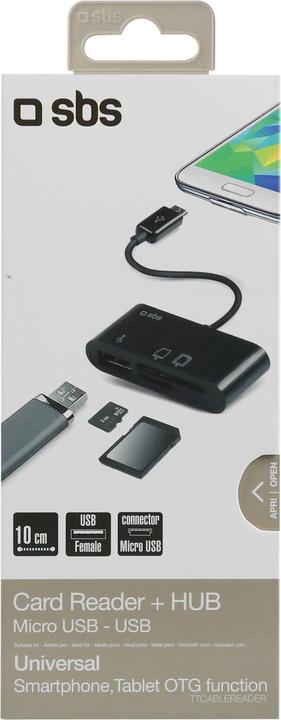 Immagine prodotto SBS Cavo OTG e lettore di schede per tablet e smartphone (Micro USB)