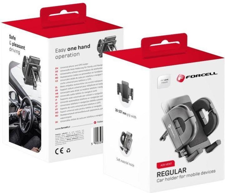 Forcell REGULAR car holder for mounting on the ventilation grille