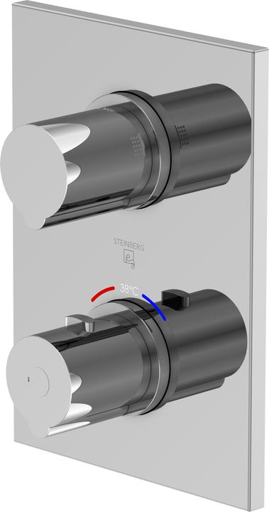 Actual product image Steinberg series 120 shower / bath faucet, ready-mounted set, concealed, two consumers, 12041333