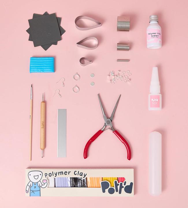 Image du produit Pott'd Polymer Clay Ohrring-Bastelset