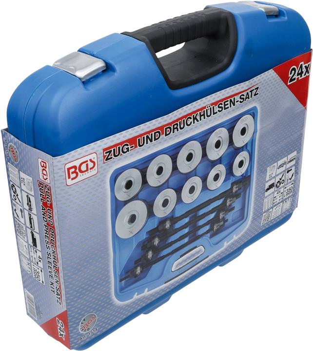 Produktbild BGS Zug- und Druckhülsen-Satz | mit 4 Spindeln | 24-tlg.
