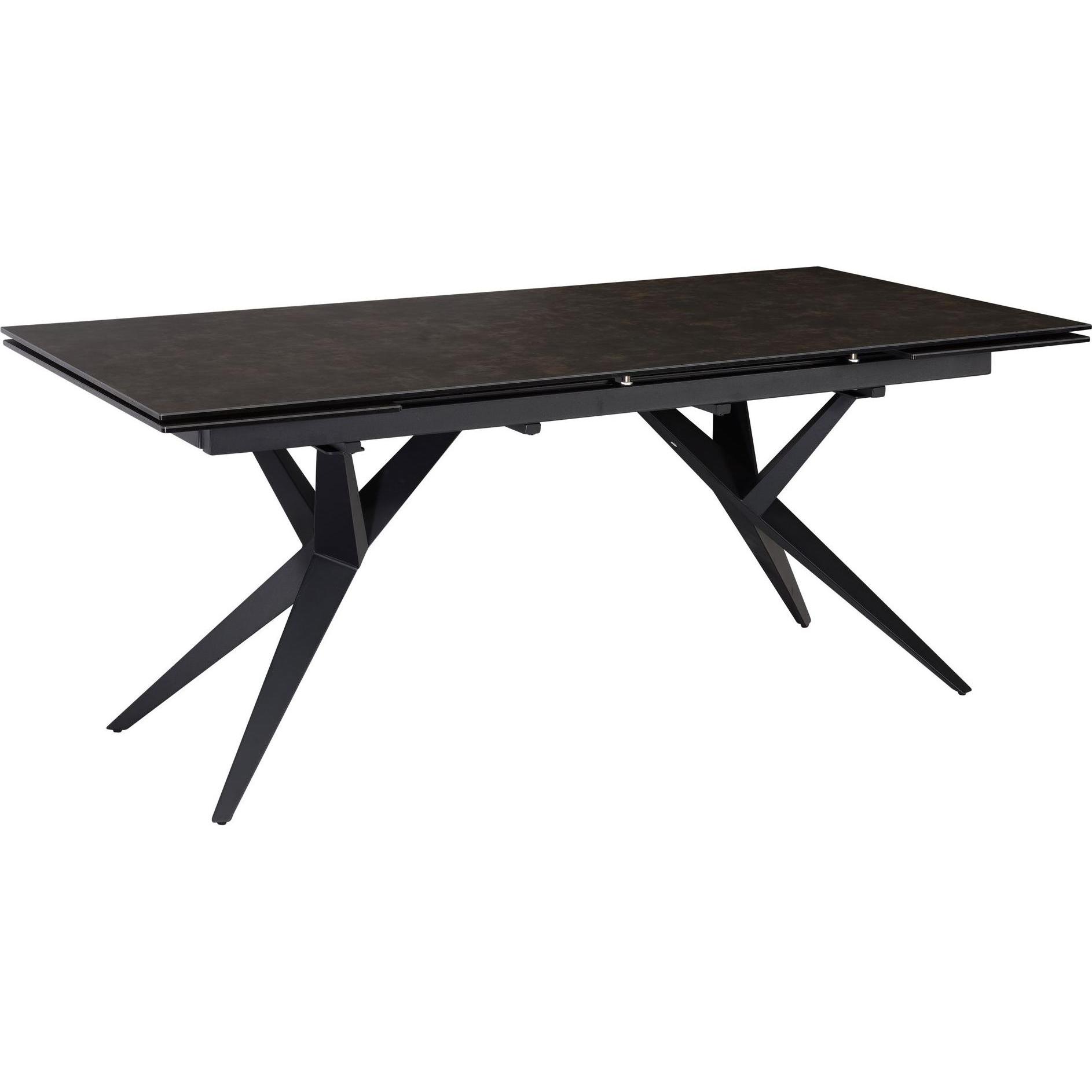 FineBuy, Esstisch, Esstisch Esszimmertisch 180 - 260 cm Keramiktisch Ausziehbar Keramik