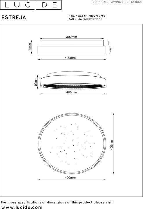 Image du produit Lucide Estreja (2000 lm)