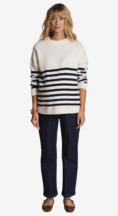 Produktbild Envie de Fraise Gestreifter Umstandspullover, Oversize-Schnitt (36, 38)