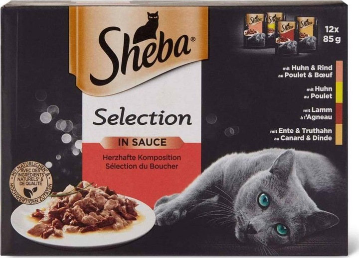 Produktbild Sheba Selection in Sauce (Adult, 12 Stk., 1020 g)