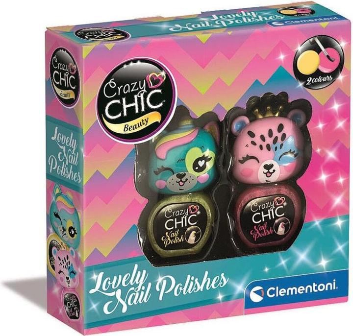 Produktbild Clementoni Crazy Chic - Lovely Animals Nail Polish - Yellow & Pink (18844)