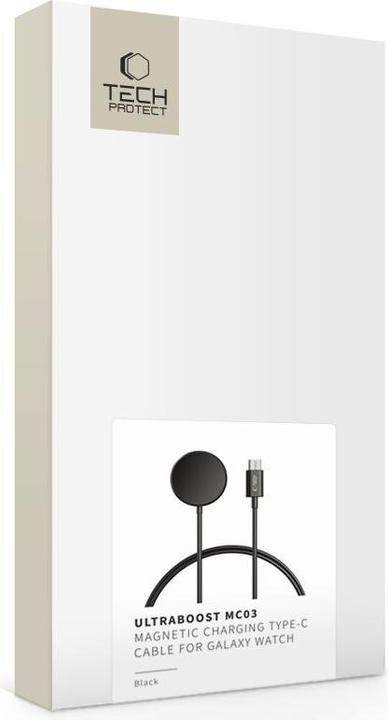 Produktbild Tech-Protect MC03 UltraBoost Inductive Charger for Samsung Galaxy Watch USB-C 100cm - Black