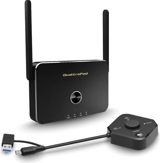 Produktbild EZCast Pro Quattropod USB Starter 1x Zender 1x Ontvanger (1 x U01, 1 x R01) Casting system for USB ( (3D Pass-through)
