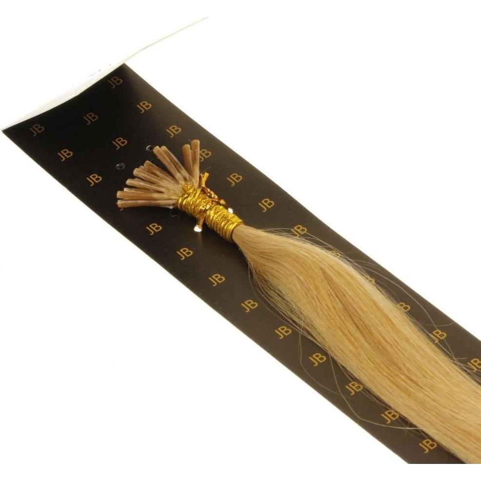 Hair2heart Microring I-Tip Extensions aus echtem Haar, 50 cm, glatt (27 donkergoudblond, 50 cm) (A3814)