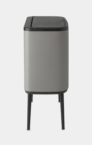 Productafbeelding Brabantia Afvalbak Bo Touch Bin Mineraal Beton Grijs, 3 x 11 L (33 l)