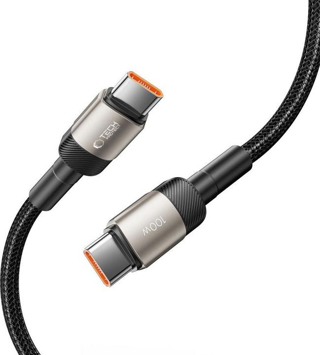 Produktbild Tech-Protect UltraBoost Evo USB-C / USB-C PD cable 100W 5A 2m - titanium (2 m, 100 W)