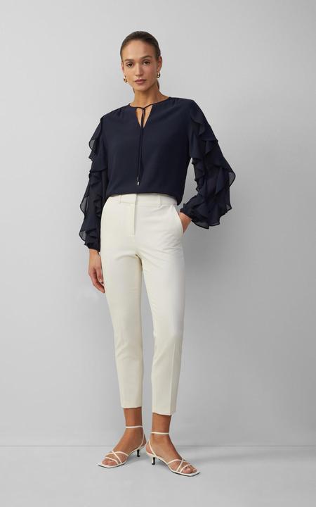 Immagine prodotto s.Oliver Bluse Leichte Chiffonbluse mit Rüschenärmeln (32)