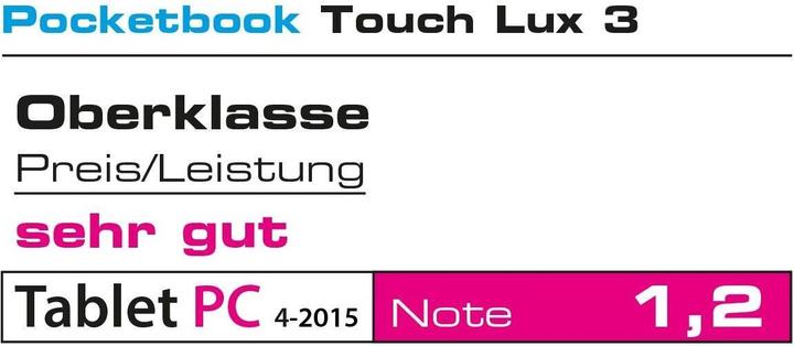 Produktbild PocketBook Touch Lux 3 (6", 4 GB, Dunkelgrau)