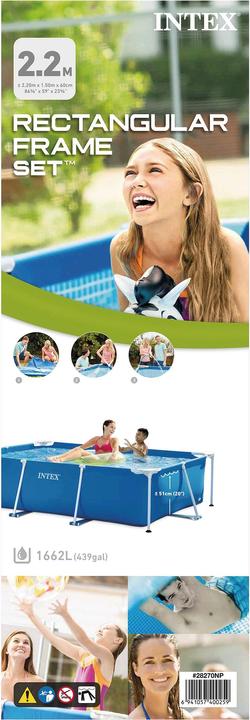 Productafbeelding Intex Rectangular Frame (220 x 150 x 60 cm)