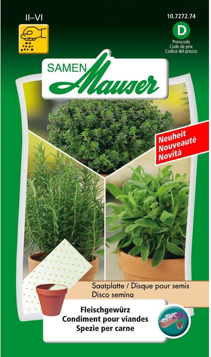 Produktbild Samen Mauser Saatmatte Fleischgewürz (Kräutersamen)