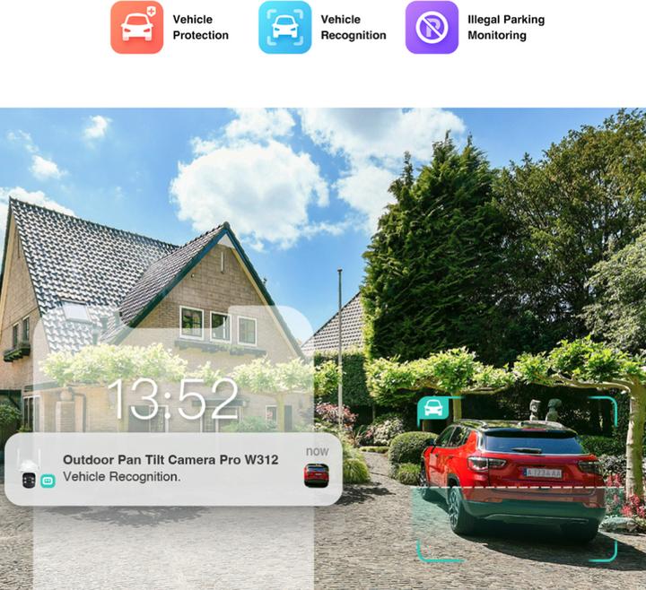 Image du produit Botslab Extérieur Pan / Tilt, Multi-scènes AI reconnaissance, 360° Smart Tracking, Large Aperture Lens, C