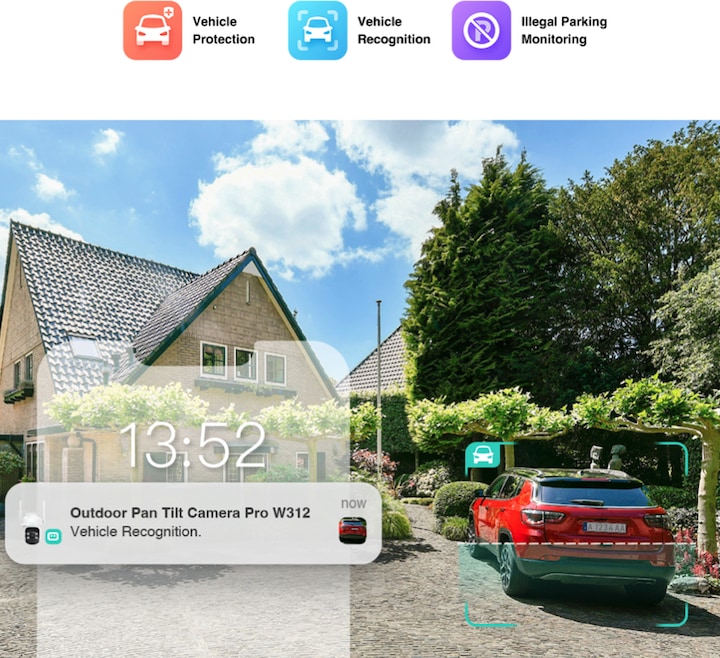 Actual product image Botslab Outdoor Pan / Tilt, Multi-scenes AI recognition, 360° Smart Tracking, Large Aperture Lens, C