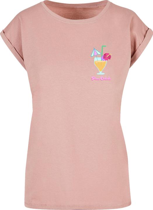 Produktbild Merchcode Ladies Pina Colada Extended Shoulder Tee - 113663 (S)