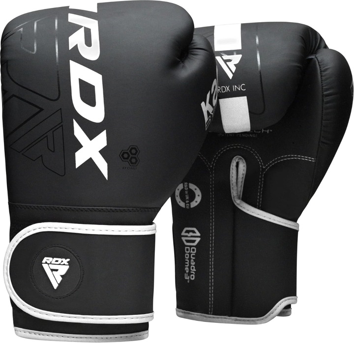 Actual product image Rdx Boxing Gloves F6 Matte White-10OZ (10 OZ)