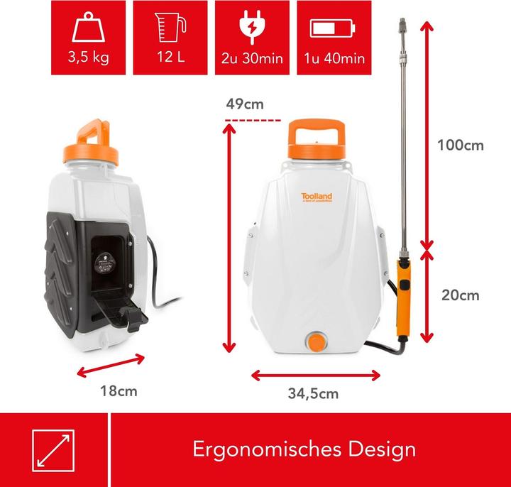 Produktbild Garden Lights Rückensprühgerät - Akkubetrieben - 12 L (12 l)