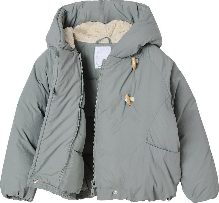 Immagine prodotto Vertbaudet Gekreuzte Steppjacke mit Teddyfleece-Kapuze für Mädchen (122)