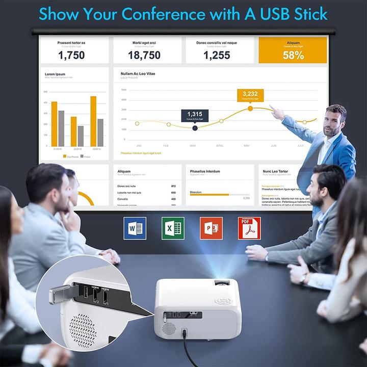 Actual product image WiMiUS W6 (Full HD, 400 lm)