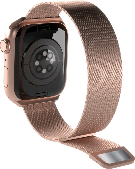 Actual product image Puro Milanese Magnetic Band - Pasek ze stali nierdzewnej do Apple Watch 38/40/41 mm (różowe złoto) (38 mm, 40 mm, 41 mm, Stainless steel, Apple Watch Series 1, Apple Watch Series 2, Apple Watch Series 3, Apple Watch Series 4, Apple Watch Series 5, Apple Watch Series 6, Apple Watch Series 7, Apple Watch Series 8, Apple Watch Series 9, Apple Watch SE)
