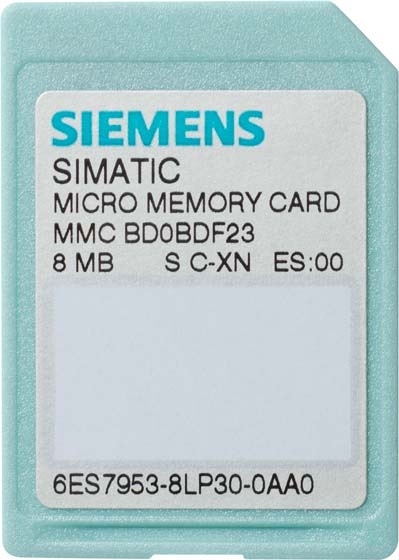 Siemens Carte mémoire SIMATIC Micro 8MB (0.01 Go, microSD)