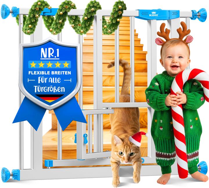 Produktbild Kesser Türschutzgitter Blau 74-87cm (74 - 87 cm)