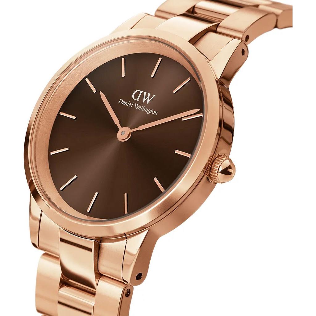 Thumbnail - Daniel Wellington, Armbanduhr, Iconic Link Amber (36 mm), Rosa, (Analoguhr, 36 mm)