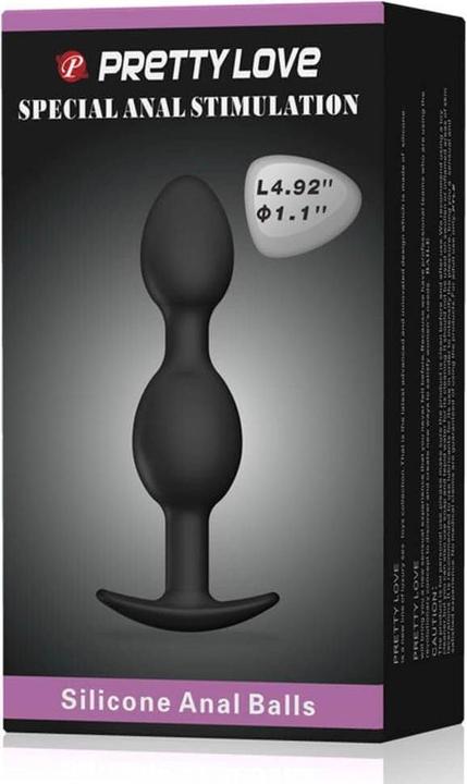 Image du produit Pretty Love Bolas Anales Silicona 12.5 cm Negro
