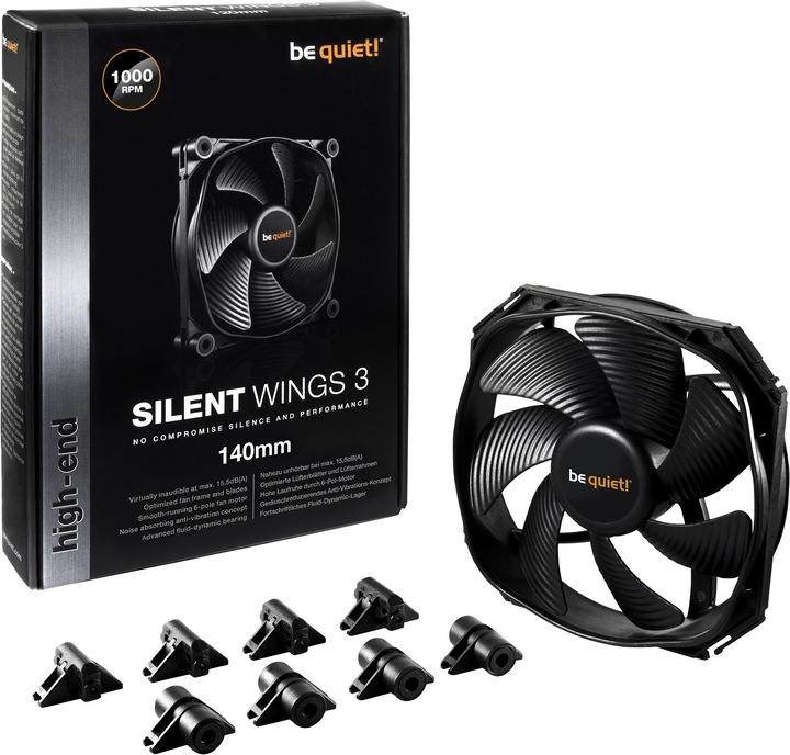 Actual product image be quiet! SilentWings 3 (140 mm, 1 x)