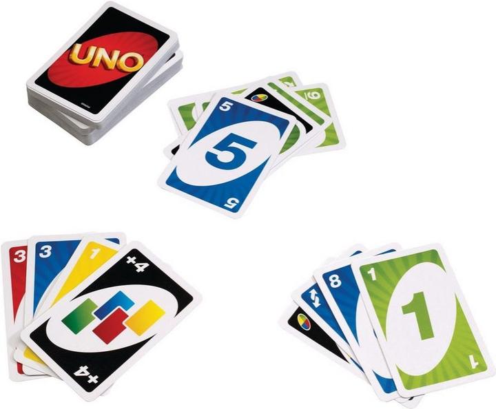 Energielabel Mattel Games UNO kaartspel (Engels)