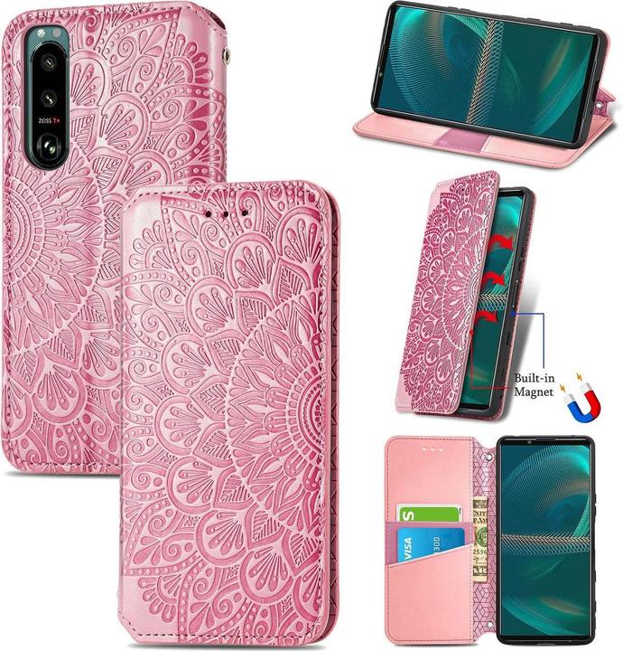 Produktbild König Design Hülle Handy Schutz für Sony Xperia 5 III Case Flip Cover Tasche Etuis Bumper (Sony Xperia 5 III)