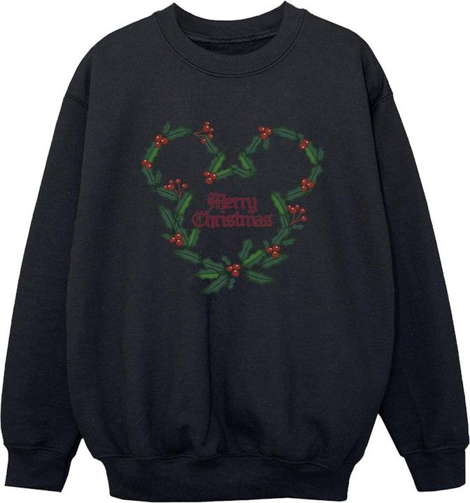 Produktbild Disney Mickey Mouse Merry Christmas Holly Sweatshirt Jungen (128)