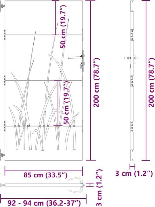 Produktbild vidaXL Gartentor
